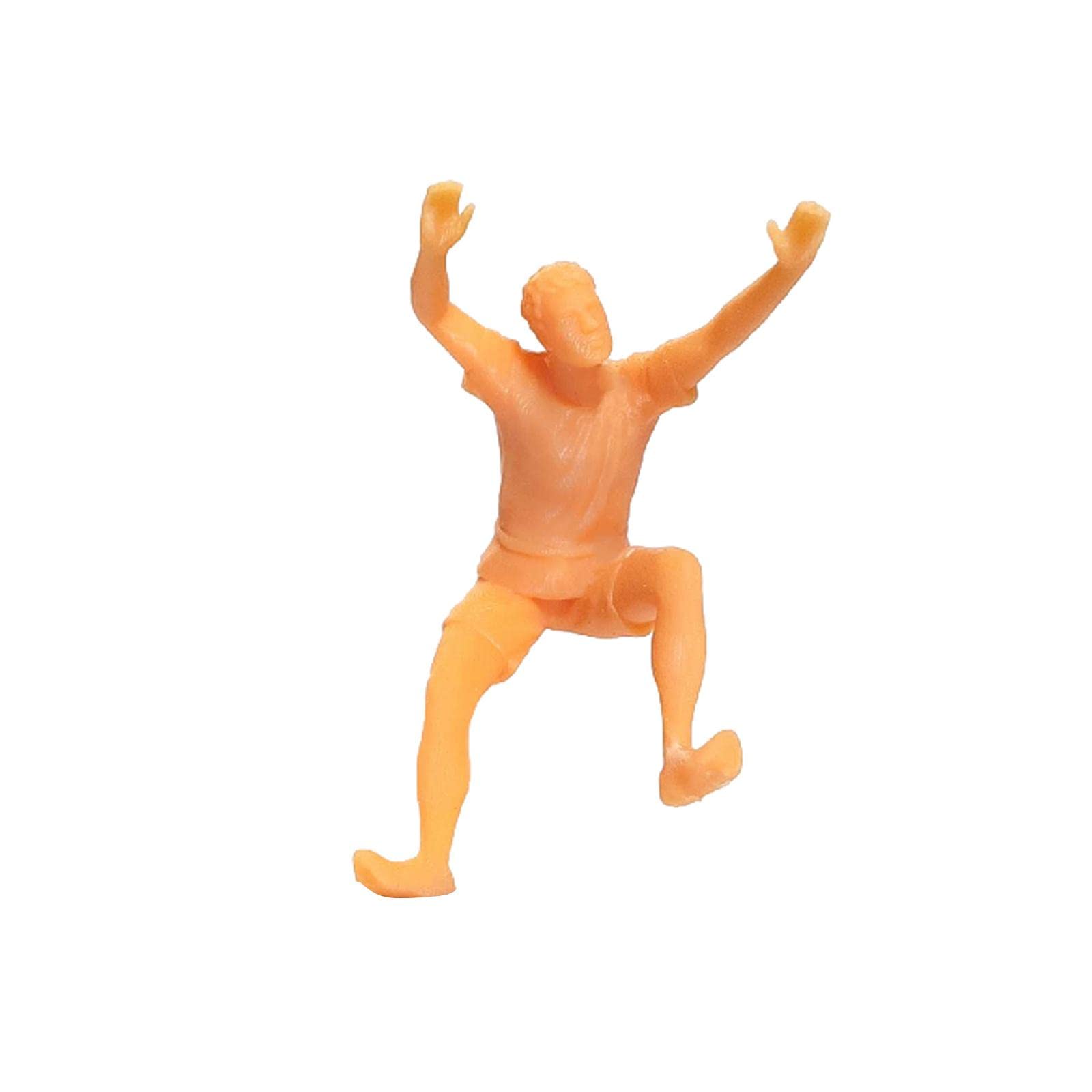 harayaa Figurines Miniatures Peintes à L'échelle 1/64, Petit Couple, Personnages, Rue, Bâtiment, Diorama, Jouet pour Enfants, Jaune