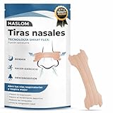 Haslom® PACK 60 TIRAS NASALES para dormir, Nasal Strips, tiras nasales deportivas, respirar mejor por la nariz, anti ronquidos para dormir, respirar mejor por la nariz, tiritas nariz respirar