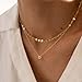CUEZIY 14K Gold Plated Bubble Letter Necklace Initial Necklaces for Women Dainty Personalized Charm Pendant Name Necklace Cute Non Tarnish Fashion Accessories Teen Gift Trendy Stuff Jewelry Gifts