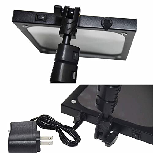 Soins à domicile sous le miroir d'inspection du véhicule avec lumière LED, kit de miroir d'inspection télescopique rétractable extensible, équipement visuel du véhicule, rechargeable, noir (noir)