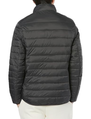 Amazon Essentials パファージャケット ライトウエイト パッカブル 防水 メンズ ダークグレー L