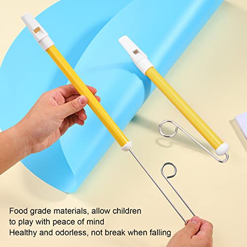 Apito deslizante, 2 peças de apito deslizante, flauta deslizante de metal, instrumento musical profi