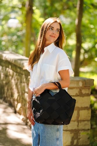 Bolso Tote Parker & Hyde para mujer con bandolera y pouch miniatura 3