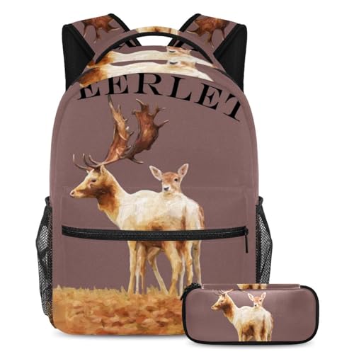 Sac d'école pour enfant ergonomique pour ranger grands cahiers et trousse à crayons