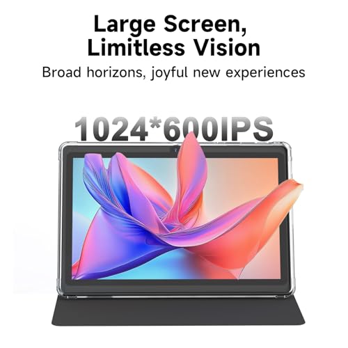 Image of HOTTABLET Tablet 7Inch Android 14.0 with Protective Case, 8GB(3+5GB Expand) RAM+ 32GB ROM, IPS Screen, Dual Camera, Bluetooth 5.0 WiFi Tab (Black)