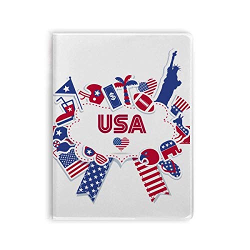 Journal de fête de l'indépendance avec couverture souple drapeau USA