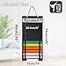 OGANAZI 12 Belts Karate Belt Display Rack with Personalized Stickers, Taekwondo Belt Display Holder with Bamboo Medal Rack, Felt Jiu Jitsu Belt Hanging Holder for Taekwondo, Karate, BJJ Learners