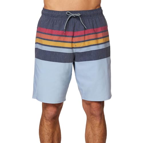 Hang Ten Mens 21 Inch Boardshorts - Men's Swim Trunks with Quick Dry Stretch Fabric and Pockets