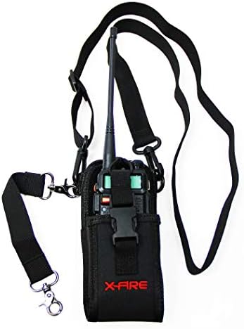 X-FIRE® ‘Radio Strap’ Washable Firefighter EMS Portable Radio Shoulder/Duty Belt Holder w/Anti-Sway Strap