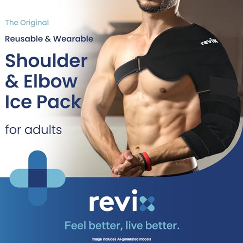 Image of REVIX Arm Ice Pack Wrap for Pitcher & Athelete, Shoulder and Elbow Ice Pack