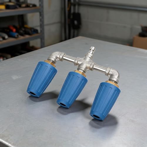 Boquilla turbo de triple flujo: presión mejorada para una limpieza rápida 5