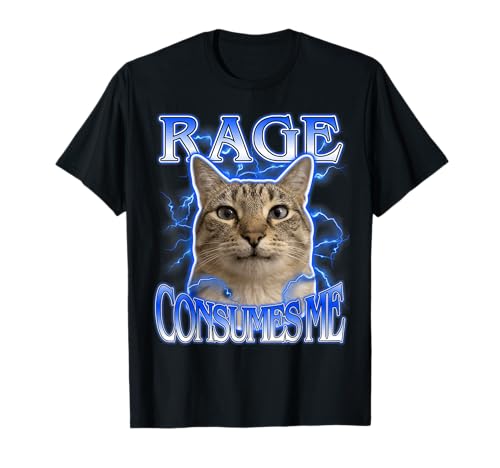 Funny Cat Lover Funny Silly Staring Cat Meme Women Men T-Shirt