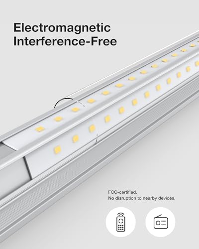 Image of TIMIKEY 6 Pack LED Shop Lights,6500K 5000LM 4FT 36W Super Bright Strip Fixture,FCC&ETL No Interference,Plug&Play Ceiling Lighting is idea for Garage,Shop, Workbench,Warehouse