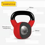 FFitness Klasyczna Kettlebell 20 Kg Piłka Hantle Żeliwny Obciążniki Crossfit Do Treningu W Domu I Na Siłowni Opór Przysiadów Czerwony