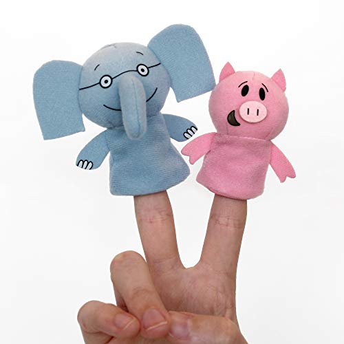 Image of YOTTOY Mo Willems Collection | Elephant & Piggie Pair of Finger Puppets