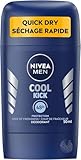 NIVEA Men Cool Kick Deodorant Stick | Men’s Deodorant | 48H Deodorant for Odor and Sweat Protection | Suitable for all skin types | Dermatologically Tested, 50 mL