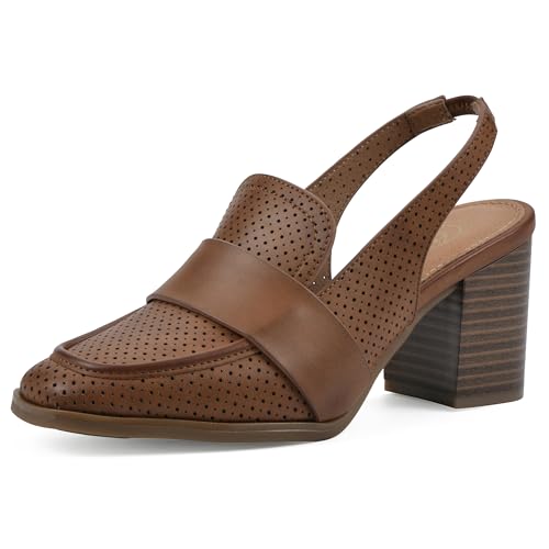 Image of WHITE MOUNTAIN Women's Vocality Loafer Style Block Heel