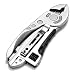 BlueSnail Mini Multifunctional Stainless Steel Construction Tool Set, Adjustable Knife Wrenches Jaw Screwdrivers Pliers, Suit for Emergency Equipment and Survival Gear