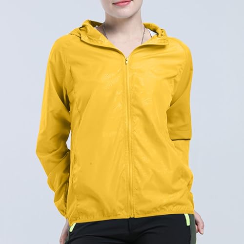 Womens Mens UPF 50+ Jackets Waterproof Lightweight Sun Protection Hoodie Fishing Hiking Full Zip Shirt with Pockets2