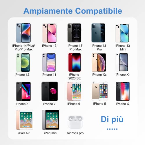 Newding Caricabatterie Ricarica 20W per Apple