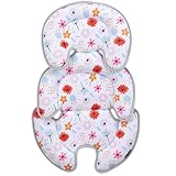 Innokids Almohada de apoyo para la cabeza y el cuerpo, cojín para cochecito (floral)