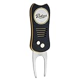 Team Golf MLB San Diego Padres Retractable Divot Tool with Double-Sided Magnetic Ball Marker, Features Patented Single Prong Design, Causes Less Damage to Greens
