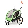 SEPNINE kinderfietskar, fietskar, tweezitter Off-road vouwfietskar voor kinderen met handrem