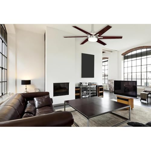 Image of Westinghouse Cayuga LED Ceiling Fan with Light, 60-Inch, Brushed Nickel