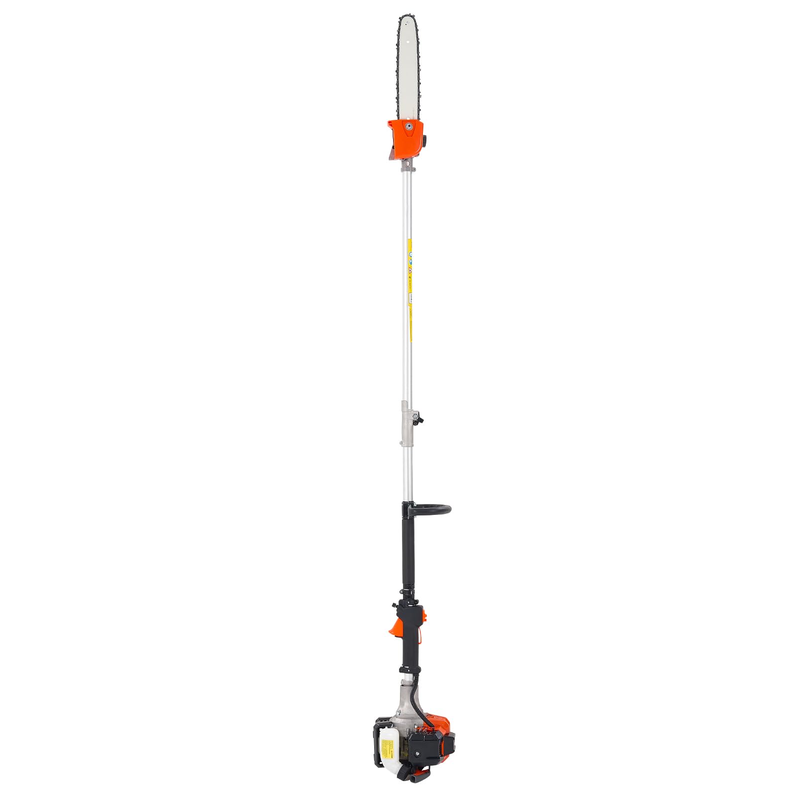 VEVOR Élagueuse Thermique sur Perche à 2 Temps, 25 cc, Élagueuse sans Fil à Essence, avec Perche Extensible 2,12-3,62 m, Guide-chaîne 30,5 cm, Réservoir de Carburant 650 ml, pour Élagage des Arbres