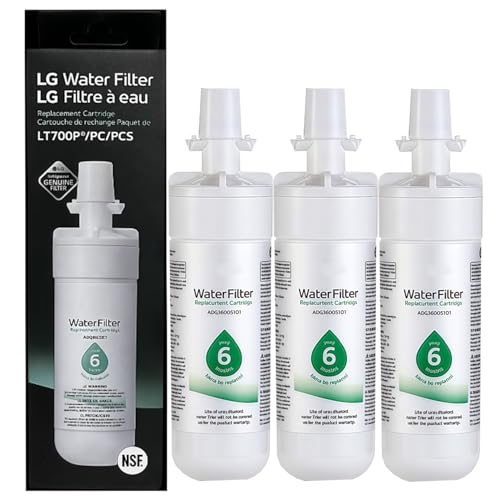 Catálogo de Refrigeradores Lg en Walmart - 5 favoritos. 45 Filtro de Agua para Refrigerador LG LT700P, Certificado por NSF/ANSY, Repuesto de Filtro para Refrigerador, Compatible con Refrigeradores LG LT700P/PC/PCS 3Pieza