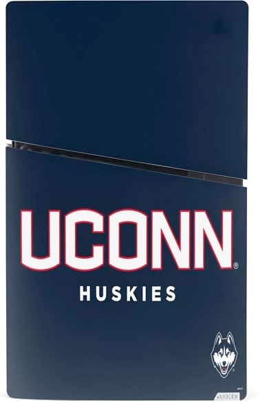 Skinit Decal Gaming Skin Compatible with PS5 Slim Digital Edition Bundle - Officially Licensed University of Connecticut Huskies UConn Design