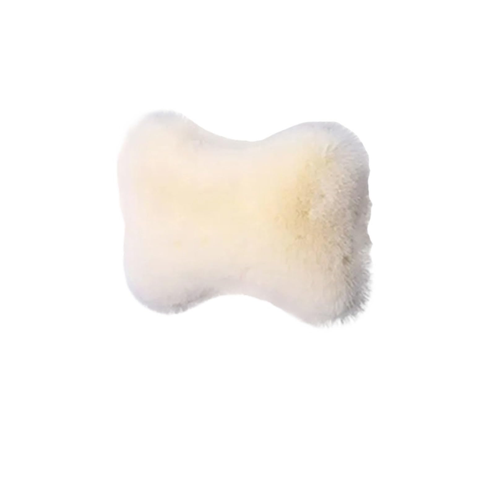 ATUMY Car Seat Pillow 1Pc Winter Car Neck Pillow Plush Car Seat Neck Rest Comfort Warmth Interior Accessories Car Headrest(Beige-1Pc)