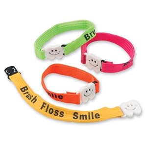 Brush Floss Smile Clip Bracelets – 72 per Pack