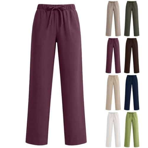 Womens Baggy Sweatpants Low Rise Wide Leg Lounge Pants With Pocket - image 5