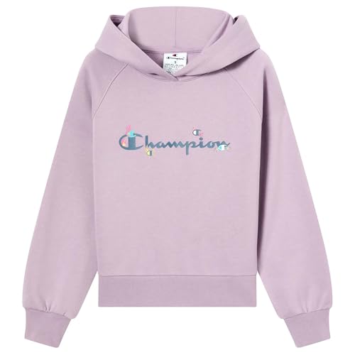 Sweat à capuche Champion pour fille Legacy Hoodie en coton noir