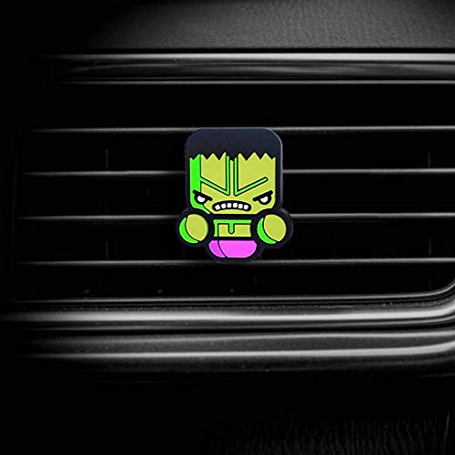 hulk car accessories - Dorakaka Air Vent Decoration - Cute Super Hero Decorative Vent Clip for Cars, Bedroom or Office [Hulk]