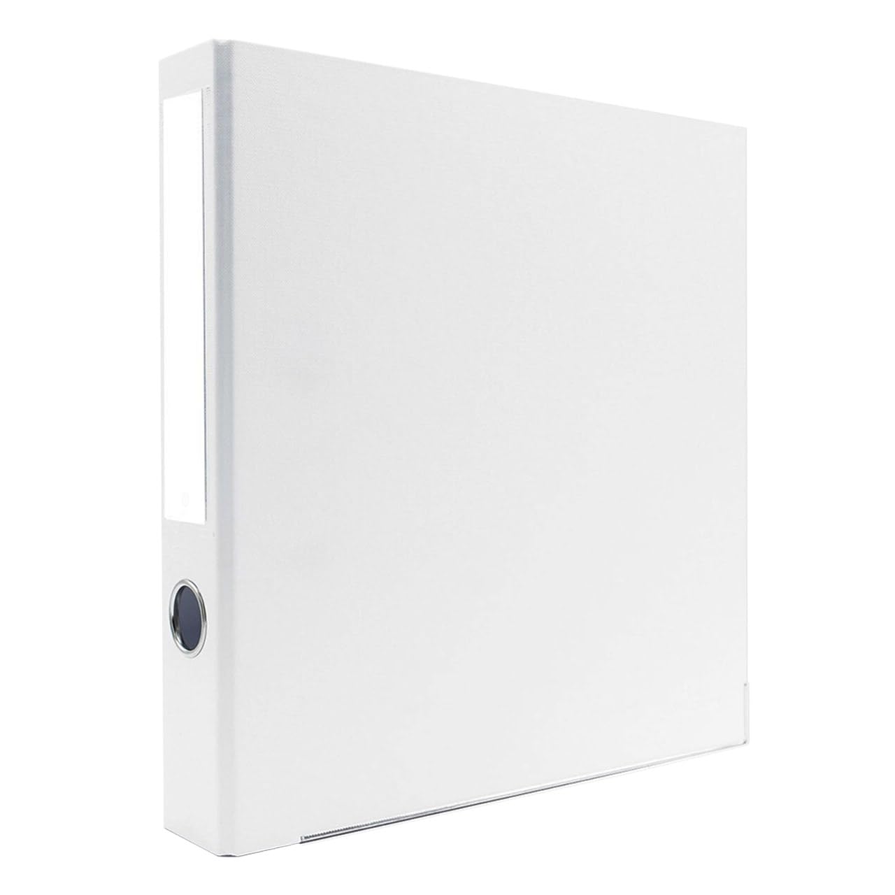 Bindertek 3-Ring Premium Round-Ring Binder - White, 2" Spine Width, 275 Sheet Capacity, 1.5" Round Rings, Linen-Textured Covers, Steel Reinforced