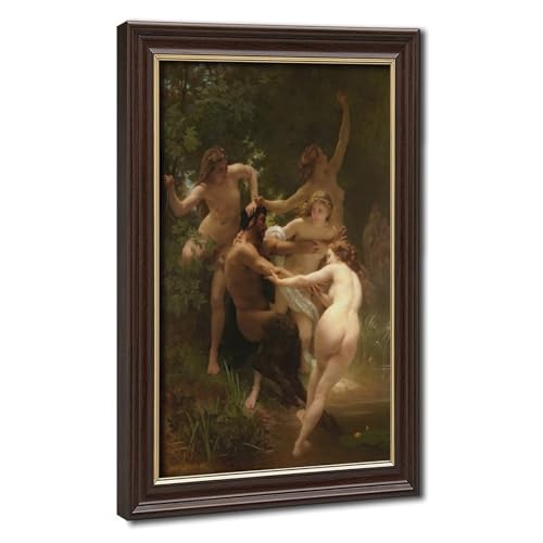 Impressions sur toile Nymphes et Satyre 1873 William Bouquereau cadre suspendu bureau