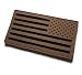Empire Tactical USA Reversed Coyote/Spice Brown PVC-Rubber IR Infrared Reflective American Flag Patch 2" x 3.5"