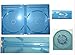 12.5 mm Viva Elite Blu-Ray Double Case Box Standard Size Hold 2 Discs (Pack of 6)