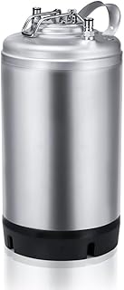 New 3 Gallon Ball Lock Keg, Stainless Steel Beer Keg with Single Handle for Draft, Homebrew and Craft Beer