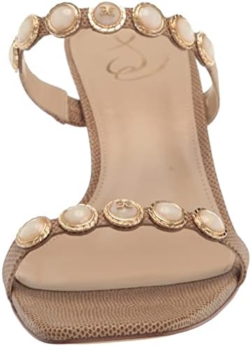 Sam Edelman Women's Palma Heeled Sandal, Chai Cream, 6 | Image 1