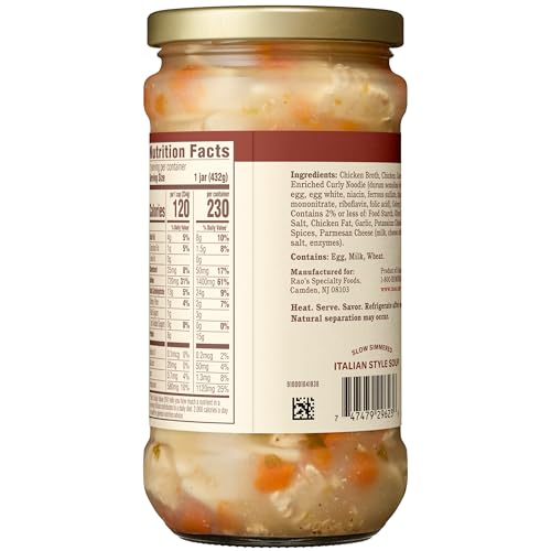 Image of Rao's Homemade For Home Chicken Noodle Soup, 15.25 Ounce (Pack of 4)