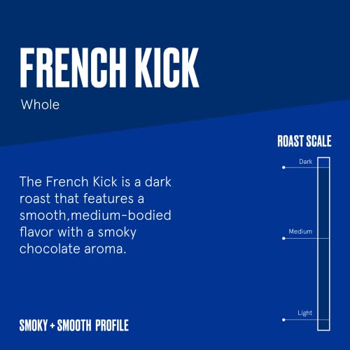Bulletproof French Kick Dark Roast Whole Bean Coffee, 12 Ounces, 100% Arabica Coffee Sourced From Guatemala, Colombia & El Salvador #TOP1