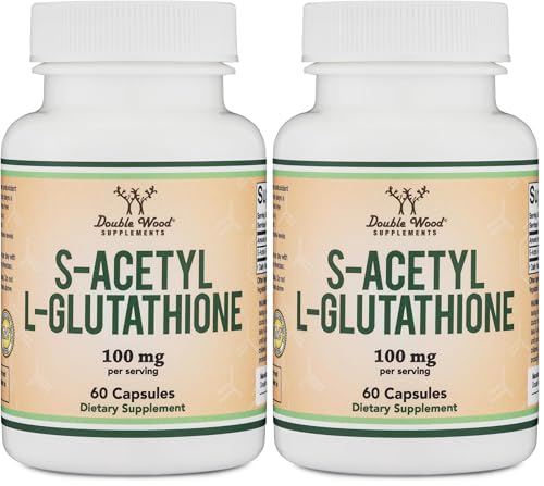 Double Wood S-Acetyl L-Glutathione Capsules – 100mg