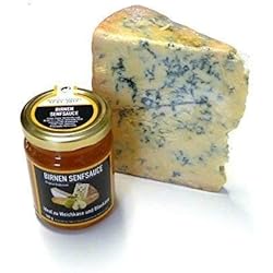 Blue Stilton Cheese Queso azul 400 g y Salsa de mostaza de peras 180 g