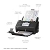 Epson Workforce ES-580W Wireless Color Duplex Desktop Document Scanner for PC and Mac with 100-sheet Auto Feeder (ADF), Intuitive 4.3" Touchscreen