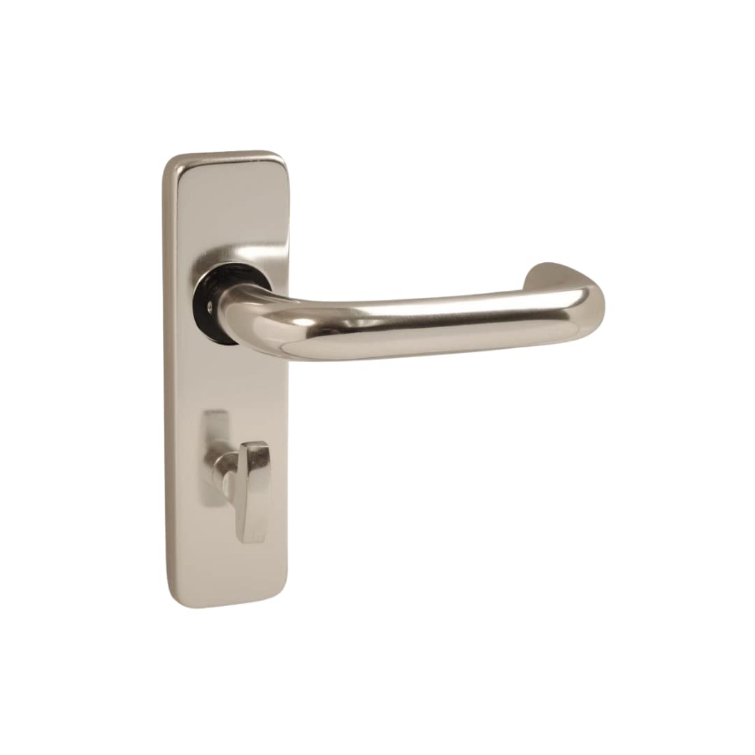 Vibe Round Bar Lever Bathroom On Satin Anodised Aluminium Door Handle Round Bar Lever Bathroom On Satin Anodised Aluminium For Internal Doors