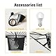 YONIISEA Vertigo Lampe 100cm Schwarz- Moderne Vertigo Pendelleuchte E27 Hängeleuchte für Wohnzimmer Diele Esszimmer Schlafzimmer, Glasfiberstahl + Polyurethan Vintage Hut Lamp, Max 40W