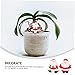 LIOOBO 23 Pcs Mini Christmas Ornaments Resin Santa Claus Snowman Bell Box Landscape Decoration Style